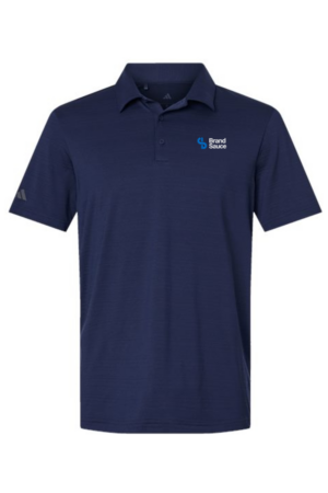 Men's Adidas Textured Stripe Polo - Image 4