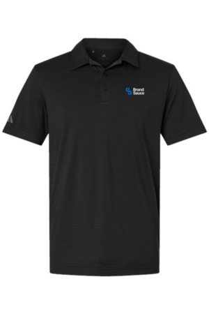 Men's Adidas Textured Stripe Polo - Image 2
