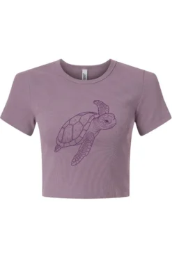 Women's Baby Rib Fitted Cropped Tee